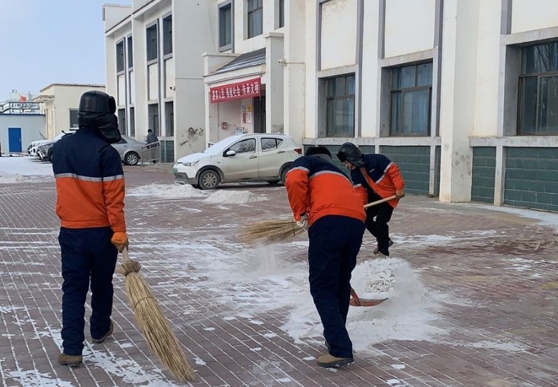 扫雪齐上阵 协力保平安 - 党群事情 - 专题专栏