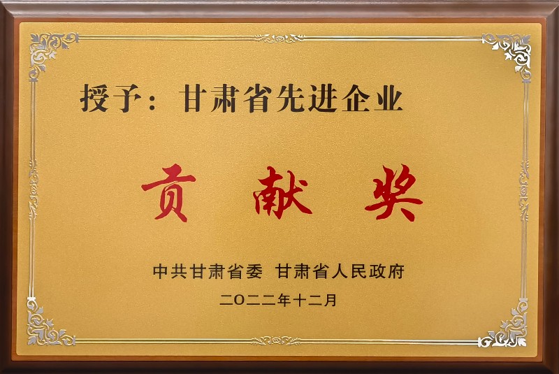甘肃省先进企业孝顺奖 - 资质声誉 - 关于申博官网